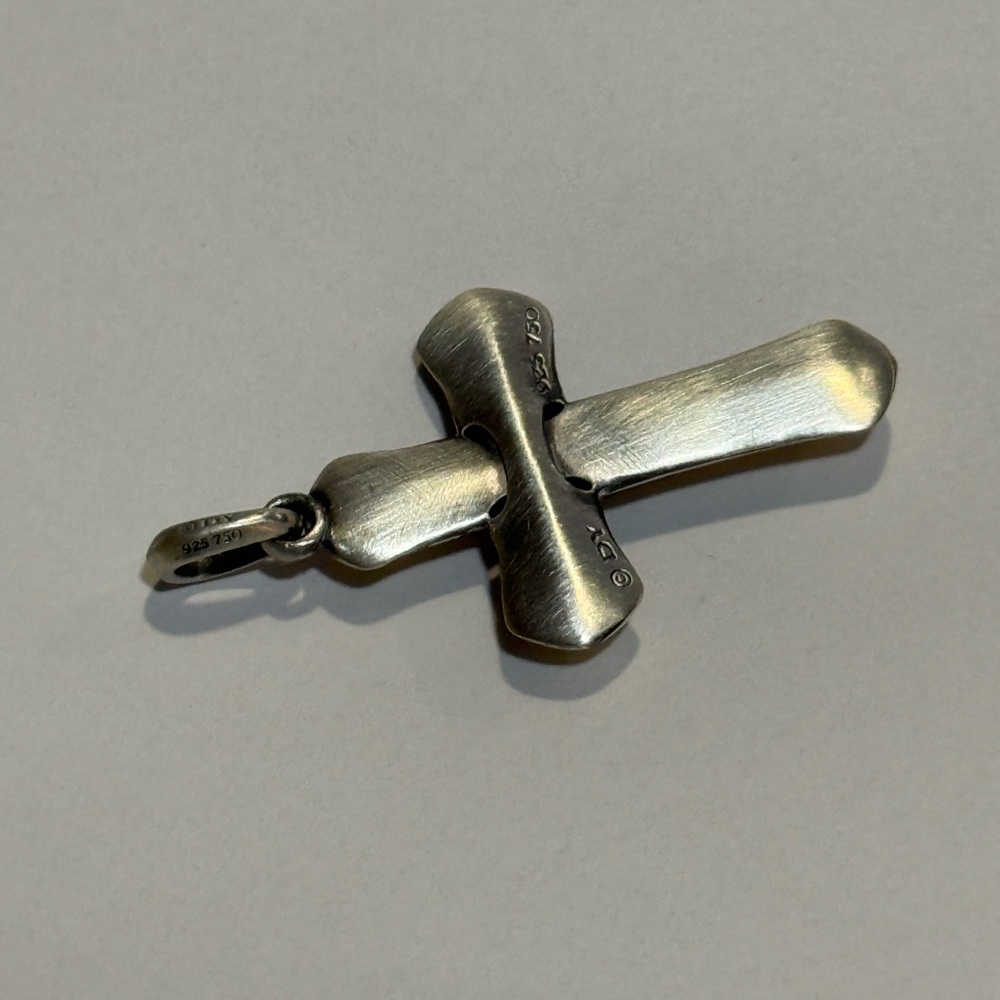David Yurman Cross pendent with 18k gold - Picture 4 of 9